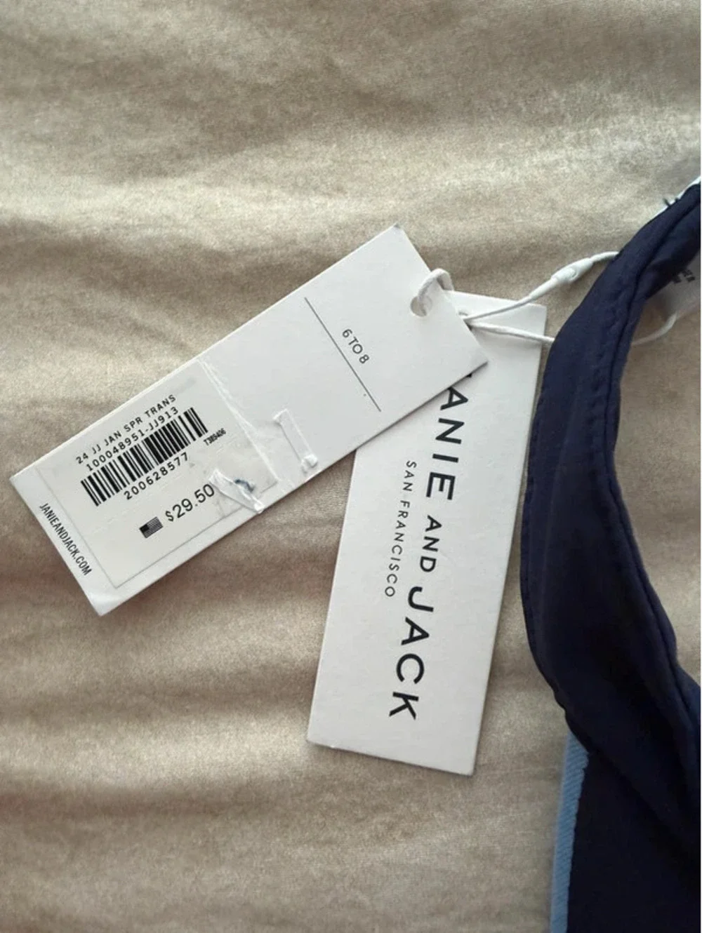 Janie and Jack navy visor